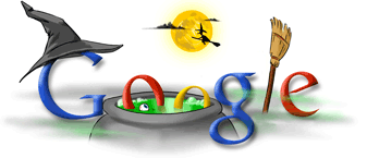 google halloween doodle logo 2004 GooglefʥLogop1999~2010
